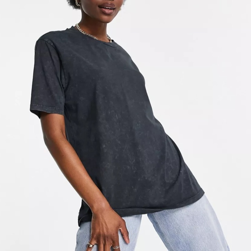 Zara oversized tshirt with holes.